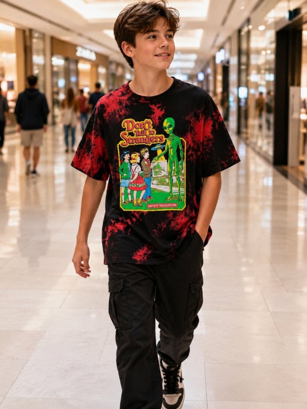 Boys Alien TShirt (MEDIUM)